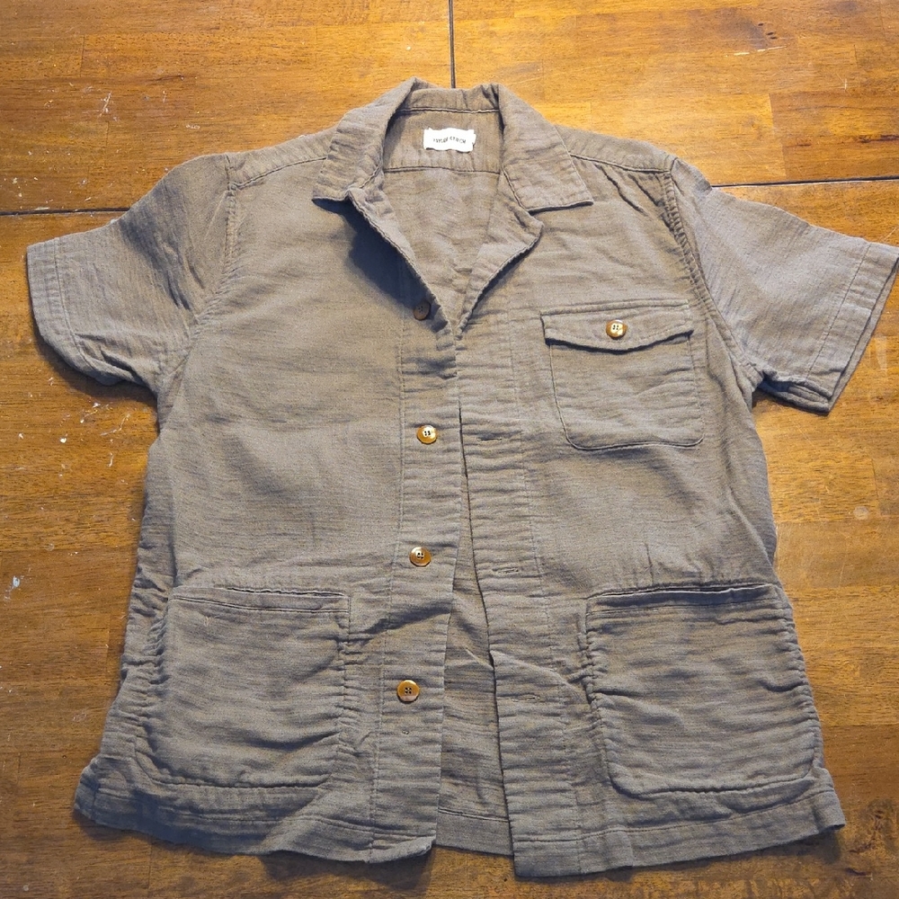 Taylor Stitch Men's Tan Short Sleeve Jacket
